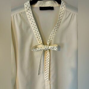 The Limited Tie-Neck Blouse